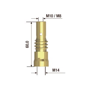 FUBAG Адаптер контактного наконечника сварочного аппарата  M10х60 мм (2 шт.) в Кемерово фото