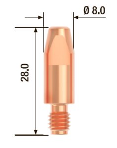 FUBAG Контактный наконечник M6х28 мм ECU D=1.0 мм (10 шт.) в Кемерово фото