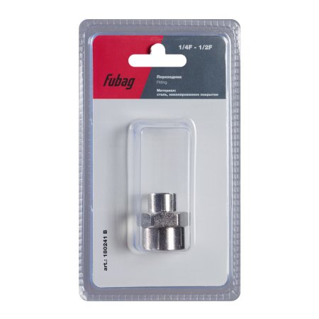 FUBAG Переходник 1/4 дюйма F - 1/2 дюйма F, блистер 1 шт в Кемерово фото