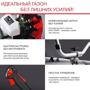 FUBAG Бензиновый триммер FPT 33 + Триммерная леска  сечение витой квадрат L 130 м * 2.4 мм в ПОДАРОК в Кемерово фото