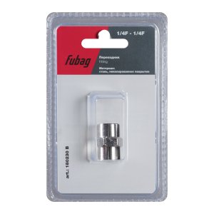 FUBAG Переходник 1/4 дюйма F - 1/4 дюйма F, блистер 1 шт в Кемерово фото