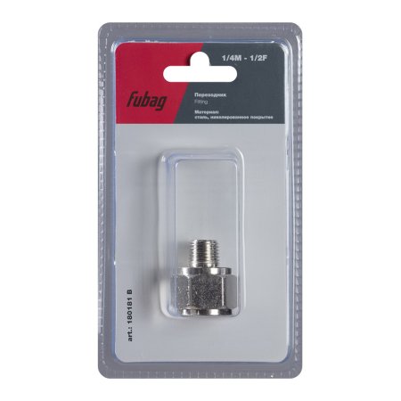 FUBAG Переходник 1/4 дюйма M на 1/2 дюйма F, блистер 1 шт в Кемерово фото