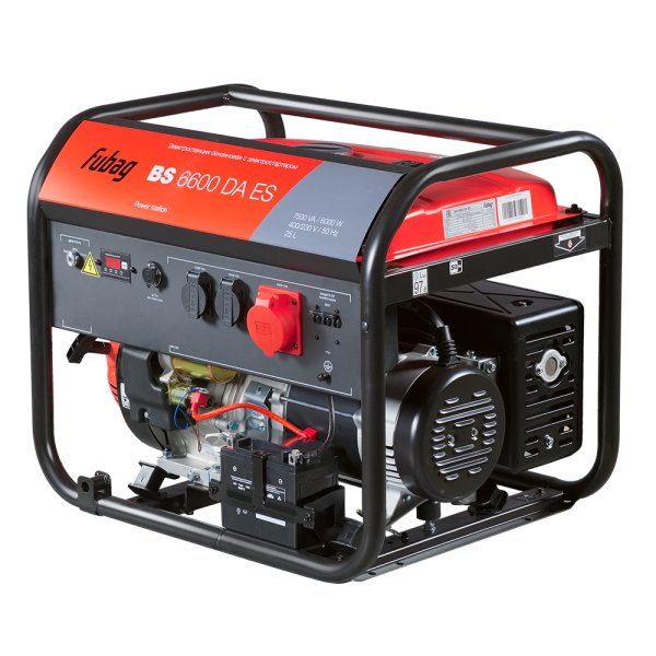 Бензиновый генератор FUBAG BS 6600 DA ES (трехфазный) с электростартером и коннектором автоматики в Кемерово фото
