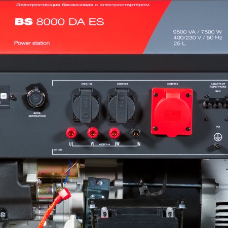 Бензиновый генератор FUBAG BS 8000 DA ES (трехфазный) с электростартером и коннектором автоматики в Кемерово фото