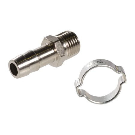 FUBAG Переходник 1/4 дюйма М на елочку 10мм с обжимным кольцом  15Х18мм, блистер 1 шт в Кемерово фото