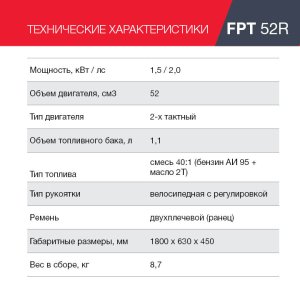 Бензиновый триммер FUBAG FPT 52R в Кемерово фото