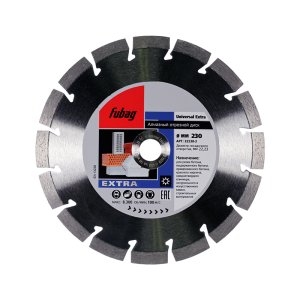 Алмазный отрезной диск FUBAG Universal Extra_ диам. 230/22.2 в Кемерово фото