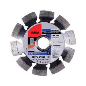 Алмазный отрезной диск FUBAG Universal Extra D125 мм/ 22.2 мм в Кемерово фото